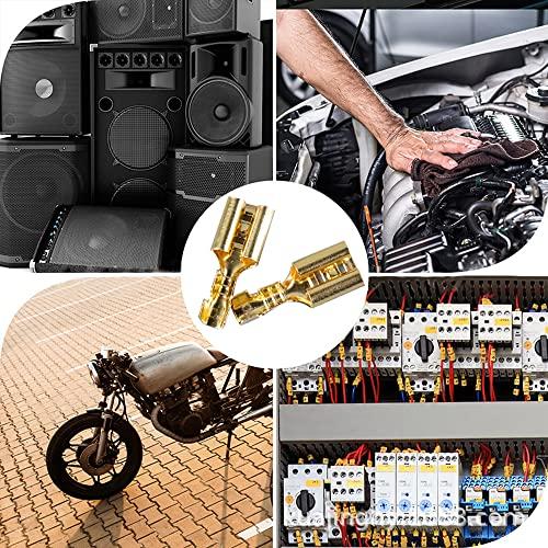 Плоские клеммы YFFSFDC, набор из 135 шт., изолирующие втулки, клеммы Giboshi, с крышкой, набор штыревых и гнездовых клемм, обжимные клеммы, штыревые и гнездовые, прово