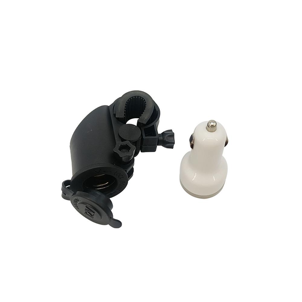 12V Motorcycle ATV Cigarette Lighter Socket W/ Phone USB Power Charger Adapter