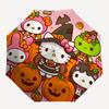 1pc Hello Kitty Halloween Pumpkin Carving Automatic Opening/Closing Umbrella with Foldable Design, 8-Bone Iron Frame Outdoor Umbrella for Festive Gift