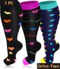 Compression Socks for Women Men 20-30 mmHg Wide Calf Extra Large Knee High Flight Sock for Circulation Support 2XL-7XL Plus Size