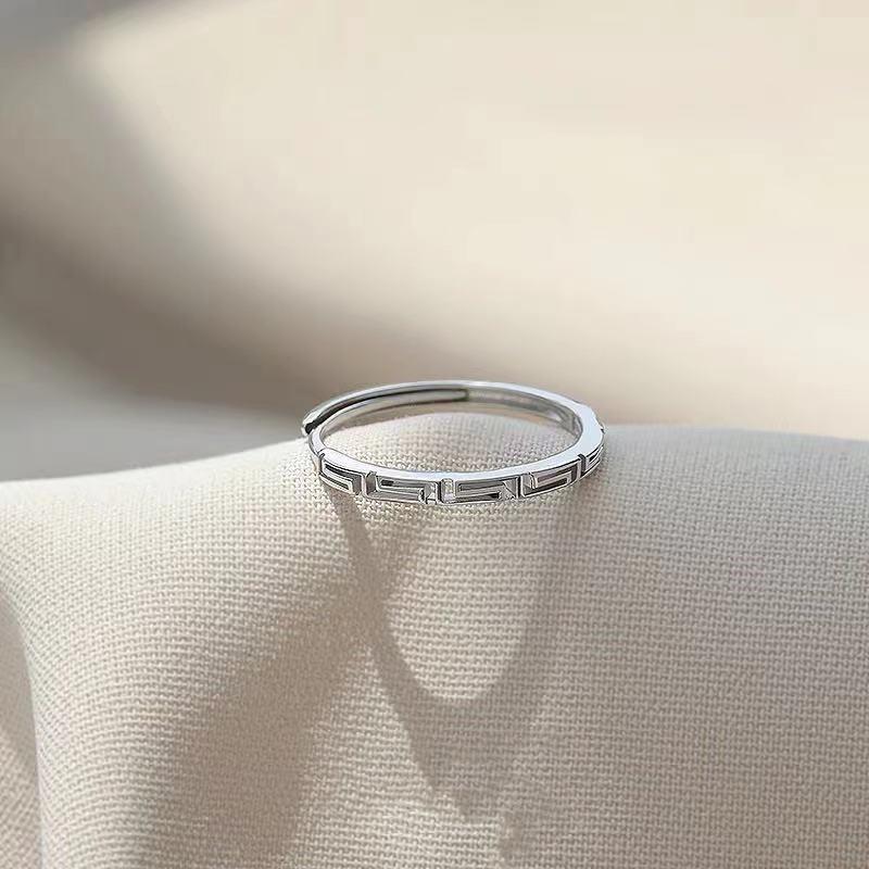 Кольцо женское простое трендовое звездное электрокардиограмма любовное кольцо модное нерегулярное темпераментное Ins аксессуары