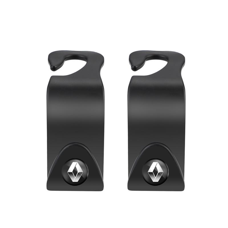 2Pcs Car Interior Portable Seat Back Hooks For Renault RS Clio Megane 2 3 4 Captur Trafic Twingo Scenic 2 Kadjar Kangoo Duster R333