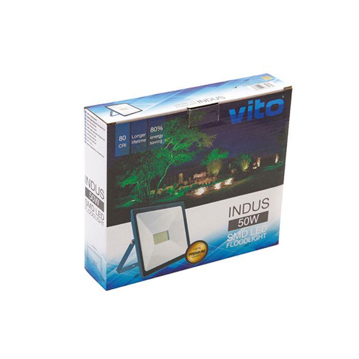 Projecteur LED extra plat 10W IP65 1000 Lumens 6000K INDUS Dim. 90x70x25mm