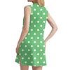 Женский летний повседневный сарафан без рукавов с принтом в горошек с V-образным вырезом для пляжного отдыха