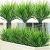 2Pcs Artificial Plastic 7-branch Grass Plant Green Grass Imitation False Plant Home Decoration Gardening Grass Outdoor Decor