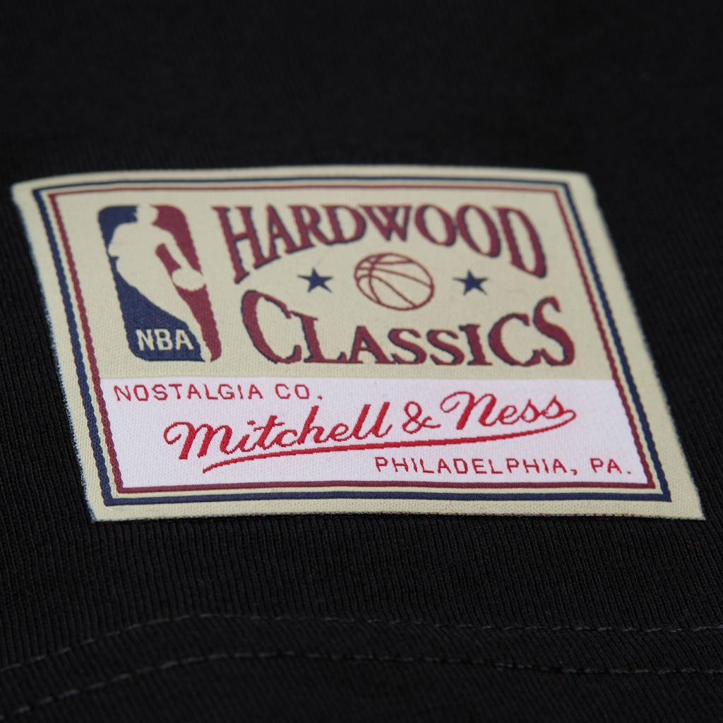 Футболка Mitchell & Ness x NBA 100% Хлопок Унисекс Черная MN25ATS30CB