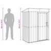 Garden Shed Anthracite Grey 137 x 81 x 180 cm Metal