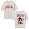 Vintage Washed Melanie Martinez Heads Album 2026 Fans Gift T Shirt Men Women Aesthetic Clothing Fashion Oversized Cotton T-shirt