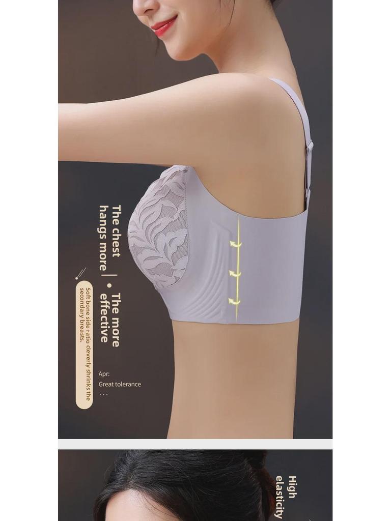 Женские ультратонкие бюстгальтеры с полной чашкой больших размеров: Утягивающая, собирающая, антипровисающая поддержка для большой груди