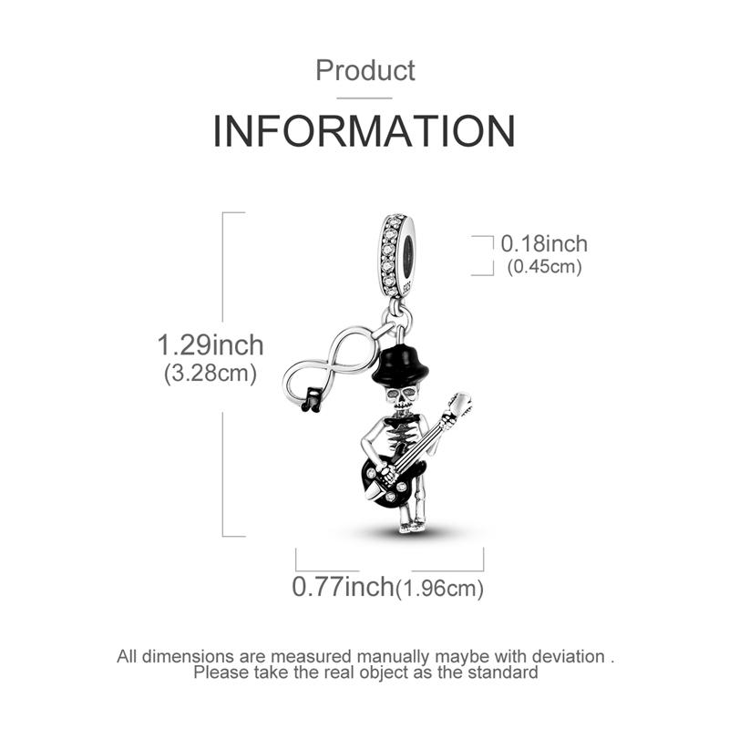 Оригинальные медные подвески-шармы на Хэллоуин: скелет, ведьма, летучая мышь, тыква, череп. Подходят для оригинального браслета-бенгла для женщин.