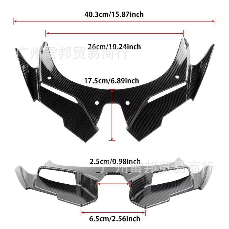 Кастомный воздухозаборник-клюв и ветровое стекло для Kawasaki ZX25R 2020-2021