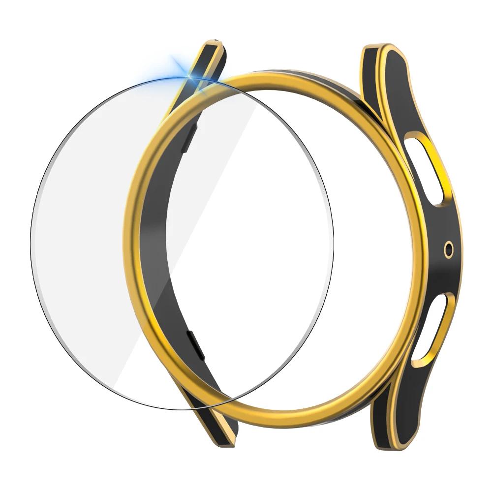 Чехол для Samsung Galaxy Watch 5 Pro 45 мм PC Защитный бампер Защитное стекло для Galaxy Watch 4/5 40 мм 44 мм Защитный кейс