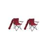 Camping Chair - Claret Red - 2 Pcs