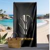 New Holland Custom Beach Towel, Print Your Name Text Lightweight Absorbent Towel for Swimming Travel