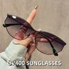 Y2K Future Technology Sense Cat Eye Sunglasses New Fashionable Large Frame UV Resistant Glasses UV400 Shades Eyewear