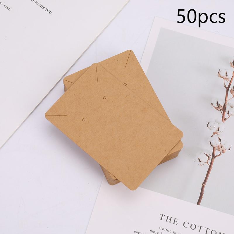 50 шт. Серьги и ожерелья для демонстрации сережек в упаковке, висящие бирки, картонные карточки