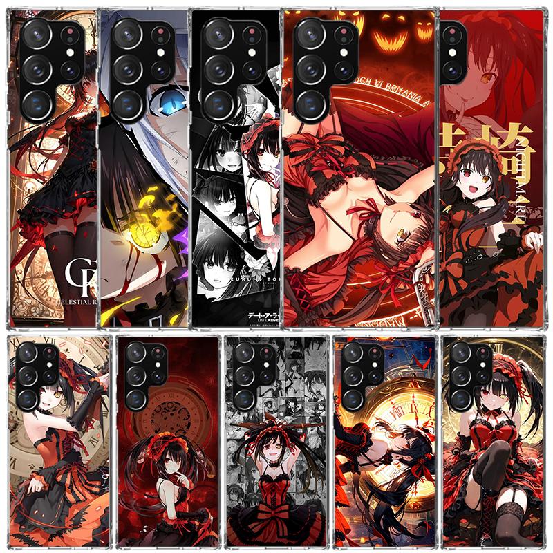 Date A Live Токисаки Куруми Мягкий чехол для Samsung Galaxy S25 Edge S26 S24 S23 Ultra Чехол для телефона S22 S21 Plus S20 FE Печатный узор