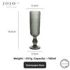Exquisite Color Transparent Glass Wine Glasses for Home Use Premium Quality Wine Cups Nordic Style Pure Color Beverageware