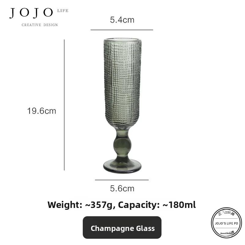 Exquisite Color Transparent Glass Wine Glasses for Home Use Premium Quality Wine Cups Nordic Style Pure Color Beverageware