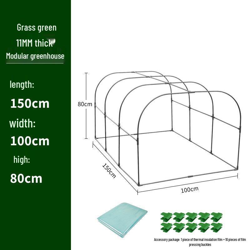 Modular Rainproof Frostproof Greenhouse for Plants and Seedlings - Insulated Small Garden Shed