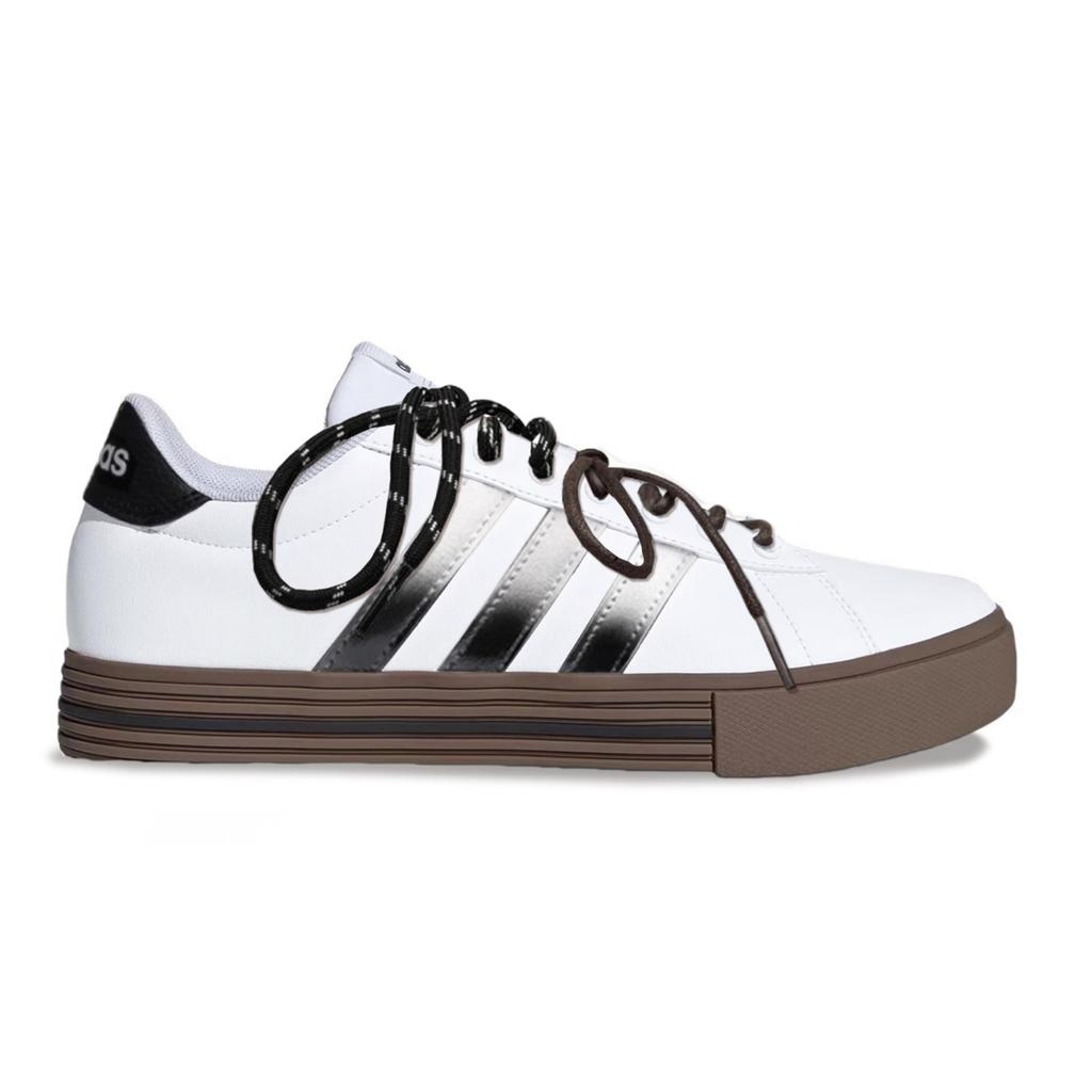 Adidas Daily 4.0 Abrasion Resistant Slip Resistant Low top Skateboard Shoes Unisex White Black JR0077(Team51-)