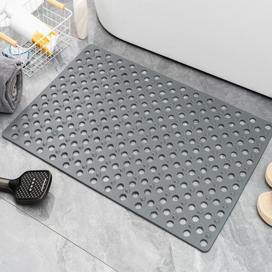 Bath Tub Shower Mat with Suction Cups Non-Slip Large Drainage Holes Design Wear Resistant