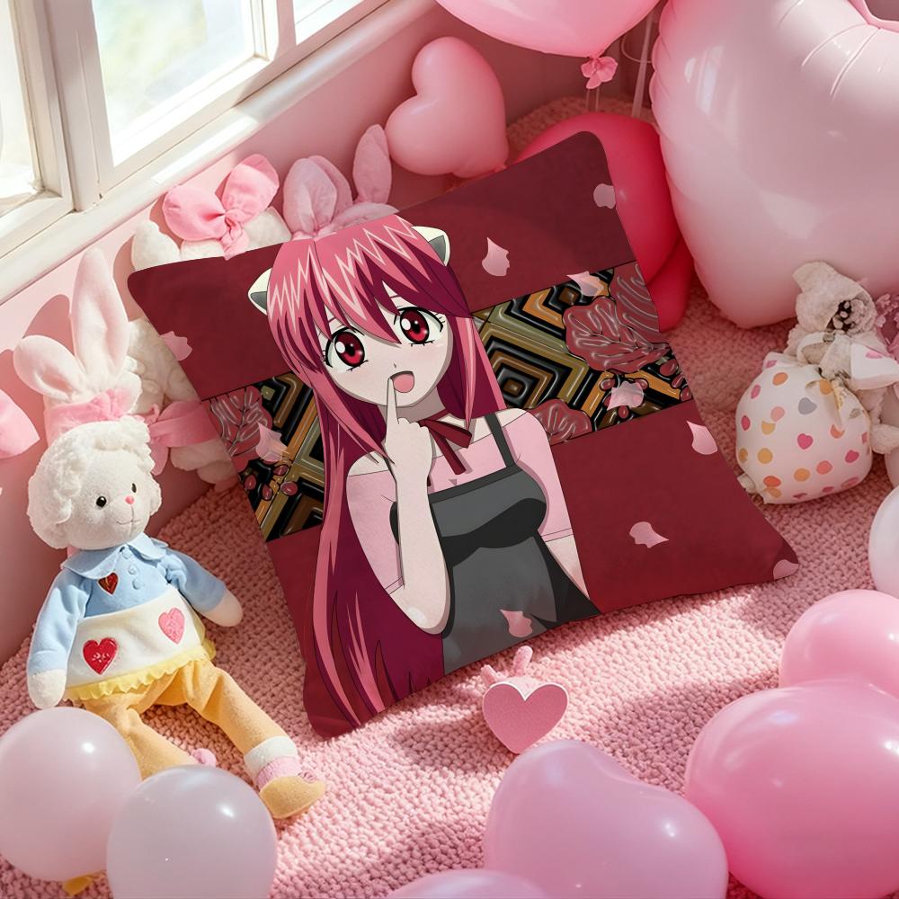 Аниме E-Elfen L-Lied Наволочка с принтом узора для дивана в гостиной и декора спальни