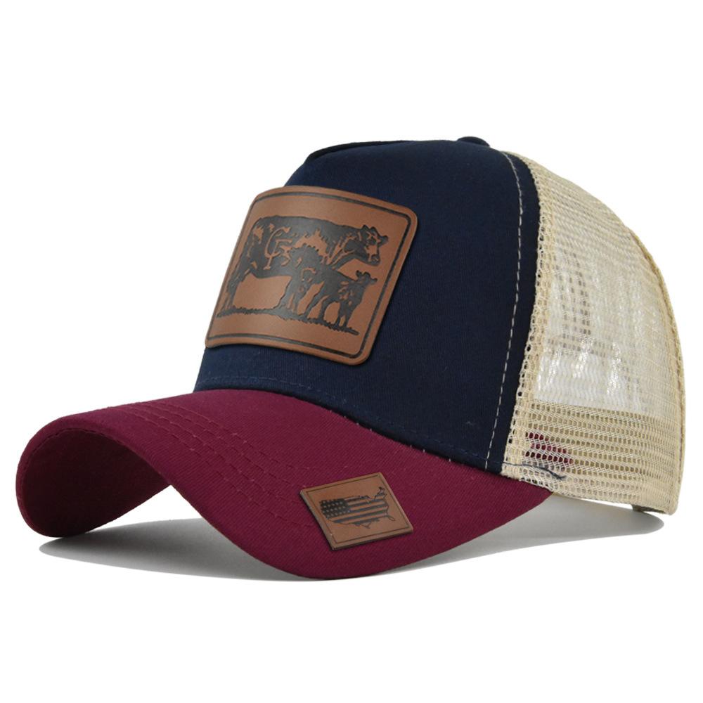 Роскошные бейсболки с изображением быка Мужские Женские Snapback Кепка Женская Мужская Кепка Фермера Солнцезащитная Кепка K-pop Дизайнерская Мужская Кепка Тракер Gorras