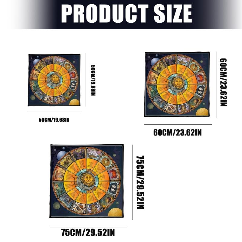 Созвездия Узор Астрология Скатерть Таро Гадания Скатерть Алтари Ткань Гадания Настольная игра Аксессуар