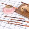 2Pcs Coffee Stirrers Reusable Beverage Mixer with Round Ends Fine Workmanship Natural Wood Stirring Rod for Cocktails