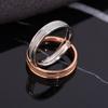 2019 Korean Chic Titanium Stainless Steel Sand Pressed Ring for Women