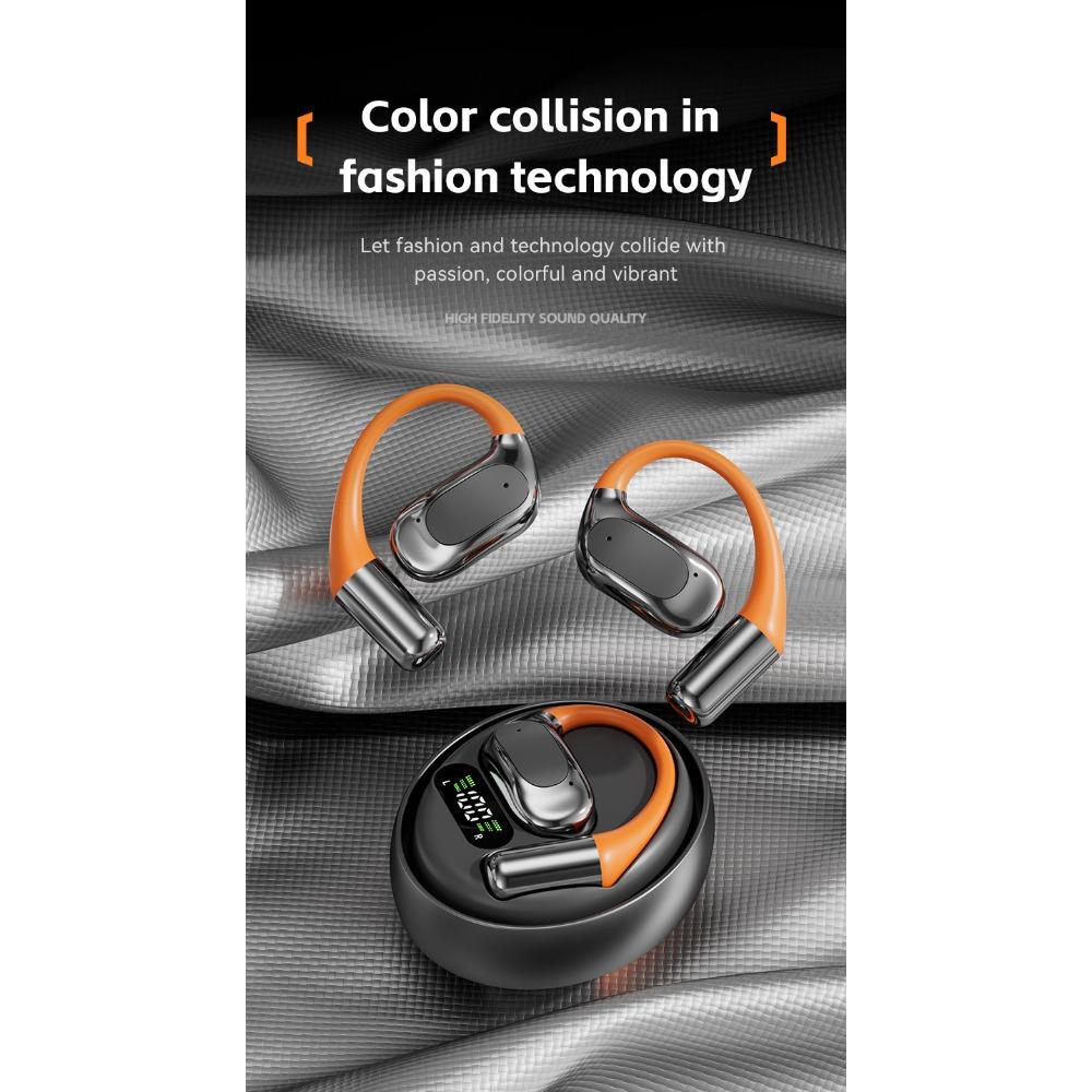 Беспроводная Bluetooth-гарнитура, вращающийся шарик, накладной тип, высокое качество звука, низкая задержка, долгое время работы от батареи