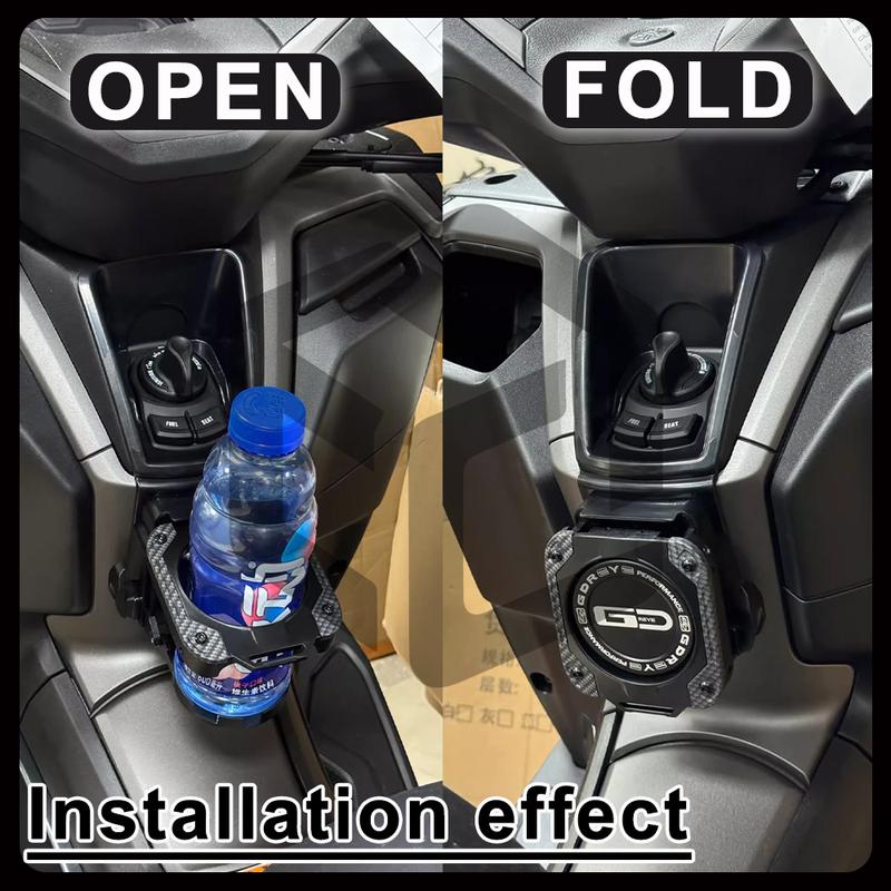 For -2025 YAMAHA NMAX155 Motorcycle Foldable Cup Holder Attached Hook Lossless tant tallation Bottle Holder Accessorie