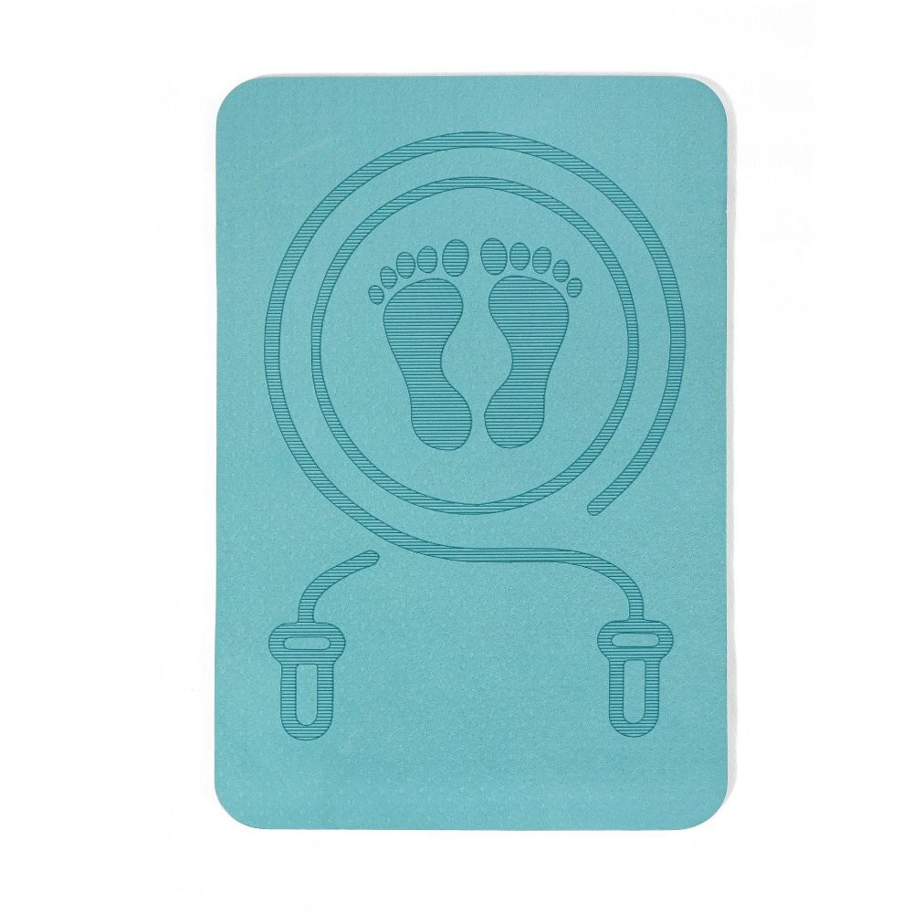 Non Slip Yoga Fitness Mats Anti-noise Skipping Mat Floor Mats Jump Rope Mat Pilates Exercise