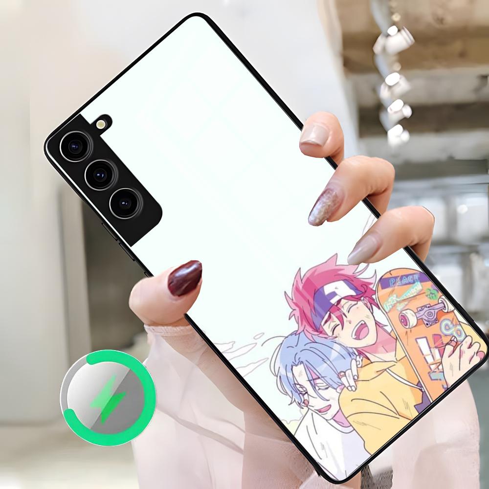 Крутой аниме-мальчик S-Sk8 The Infinity Чехол для телефона Samsung S26 Ultra S25 Edge S23 S22 S21 S20 Ultra Plus S24 Fe A25 Магнитное стекло