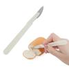European Bread Cutter: Carbon Steel Knife for Toast, Baguette, and Baking - Plastic Shaping Tool.