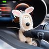 Милая плюшевая игрушка в виде головы собаки для украшения салона автомобиля