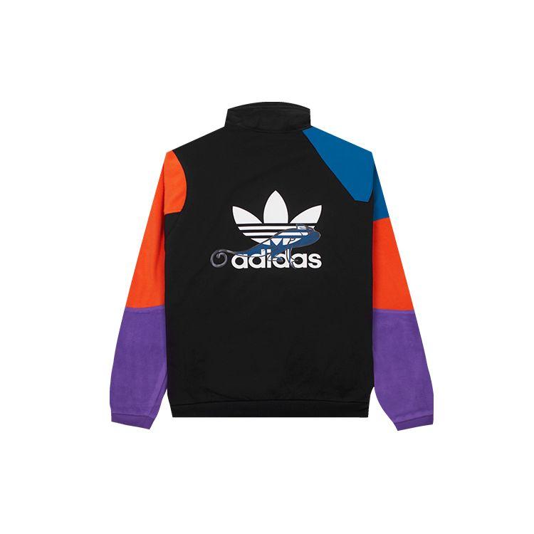 adidas Мужская флисовая куртка Originals PT3 с полумолнией, цвет Черный Радужный, FM3680