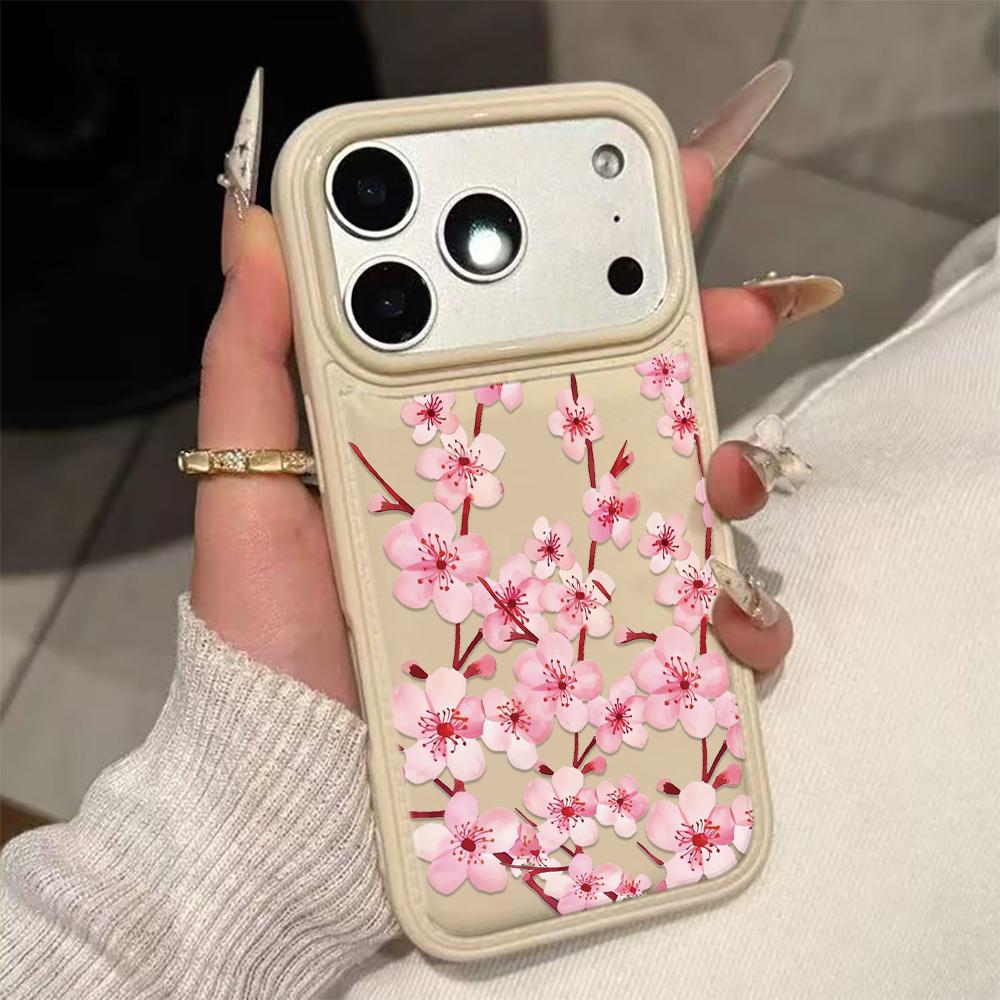 Чехол для телефона с цветами кофейного цвета для iPhone 17 17Air 16 15 Чехол для iPhone 11 13 12 14 Pro Max 16 15 14 Plus Чехол-накладка Funda