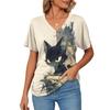 Женская футболка с милыми животными, модный 3d принт с круглым вырезом, летний повседневный пуловер с короткими рукавами, женские футболки, одежда оверсайз