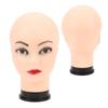 Женская лысая голова манекена из ПВХ для париков, обучения изготовлению шляп, очков, дисплея, профессиональной косметики