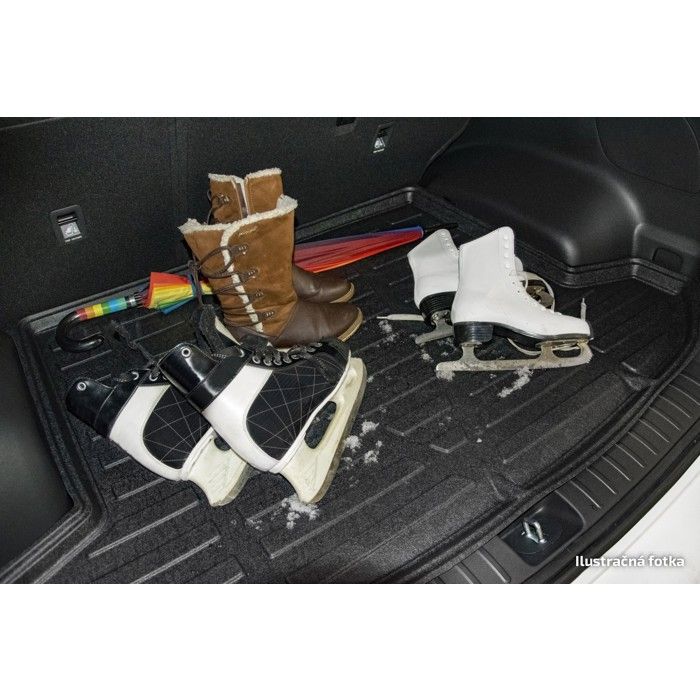 Bac de coffre sur mesure - SCOUTT - Seat Exeo 2008-2013 Berlina - Antidérapant - Bords hauts - TPE noir