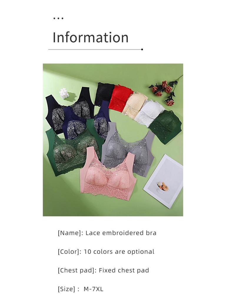 Кружевной бесшовный бюстгальтер пуш-ап большого размера - Сексуальный стиль жилета для женщин