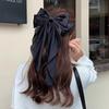 1/3 Pcs Fashion Solid Silk Bow Ribbon Hair Clips For Women Girls Party Hair Accessories