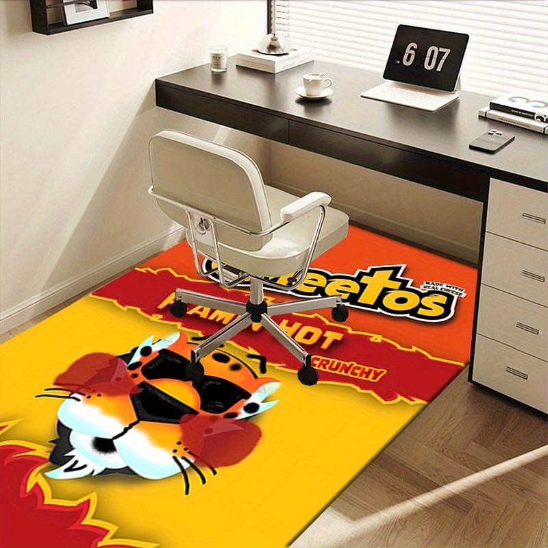 Cheetos, Flamin, Честер Гепард Ковер для офиса Мягкий полиэстер Ковер для прихожей Моющийся Нескользящий Мач