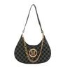 Armpit Bag Retro With Letter Printing Design And Chain Shoulder Strap For Daily