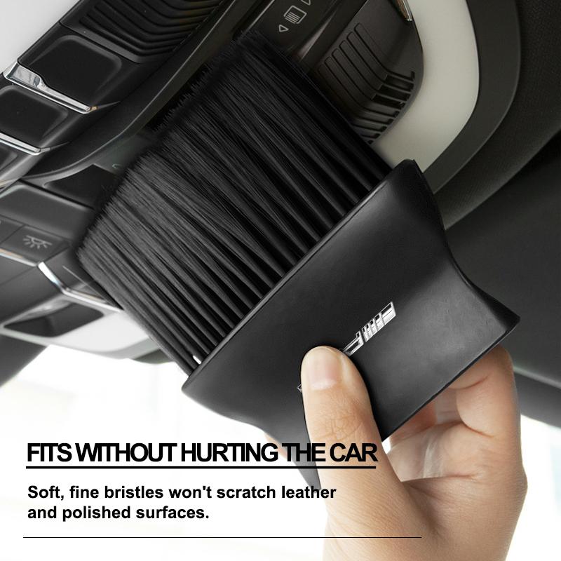 1PCS Car Dedusting Brush Air Outlet Cleaning Brush Auto Styling For Mercedes Benz AMG W212 W205 W246 W177 W176 W213 GLC GLE GLS ML Welcome Laser Lamp