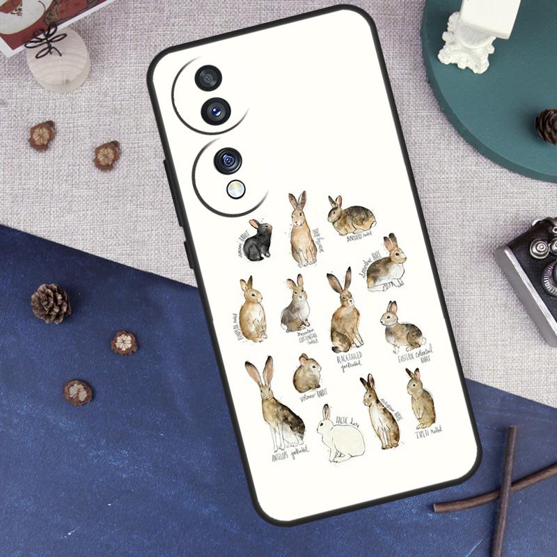 Чехол с кроликами для Honor Magic 8 7 5 6 Pro Чехол для Honor X9c X9b X9a X8a X8b 50 70 90 200 400 Lite