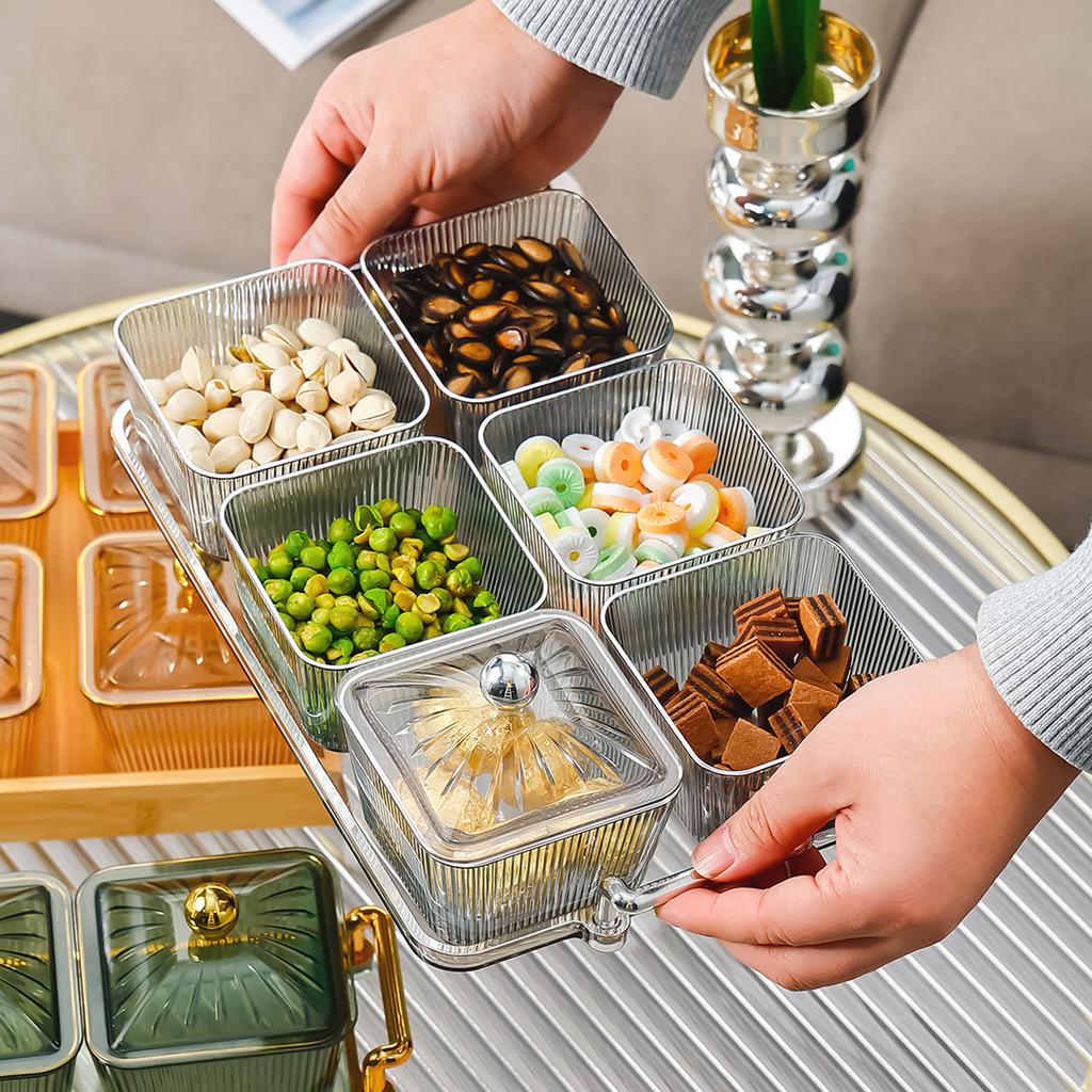 Сервировочное блюдо Caddy, сервировочные миски, поднос для приправ, разделительная тарелка для десертов, фруктовые закуски, сервировочное блюдо для кухни, свадьбы, орехов