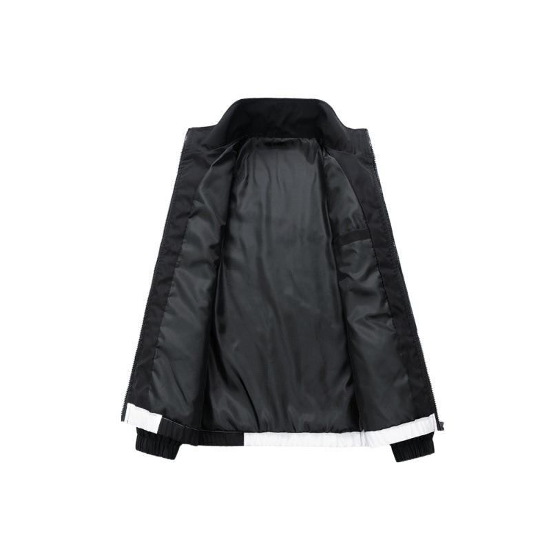 Men's Handsome Loose Stand-up Collar Casual Versatile Color Matching Outdoor Couple Sports Jacket